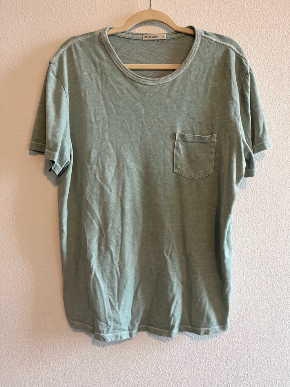 Marine Layer Vintage Heavy Slub Pocket Tee size L
